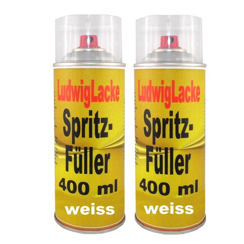 Spritzspachtel 400ml weiss - 2x,