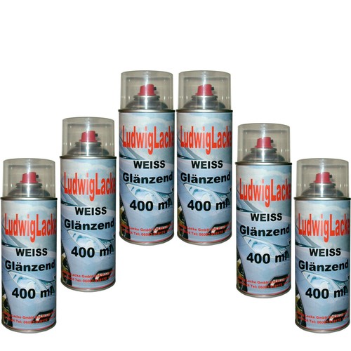 Weiß glänzend spraydosen - weiß,