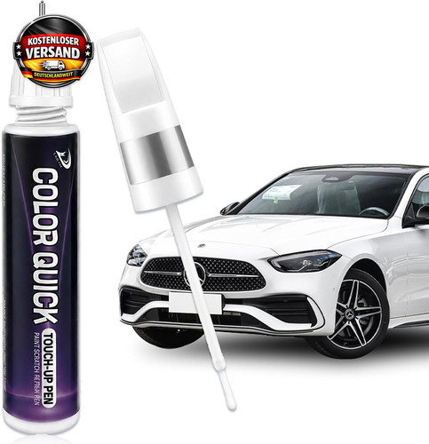 Auto lackstift weiß - weiß, 2-in-1